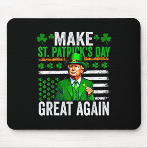 St Patrick Day wieder groß Trump Drink Biene Mousepad