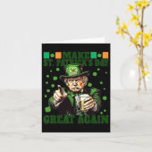St. Patrick Day wieder großartig Funny Trump 2025 Karte (Gelbe Blume)