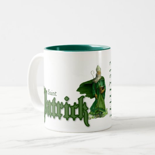 St. Patrick Day Zweifarbige Tasse (Vorderseite Links)