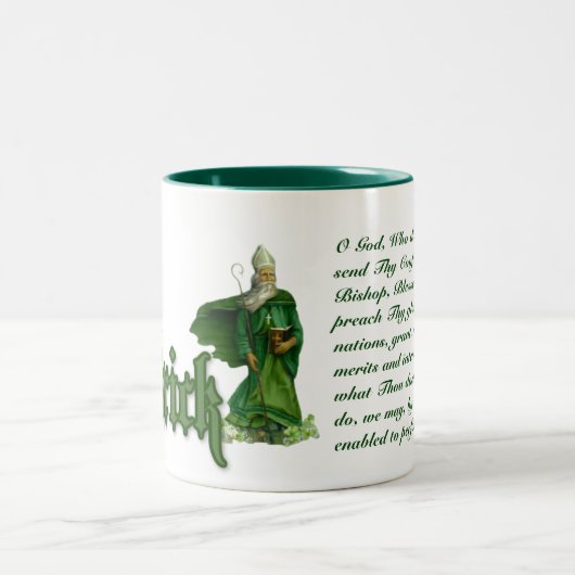 St. Patrick Day Zweifarbige Tasse (Mittel)