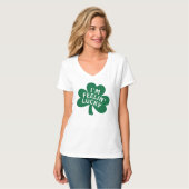 St Patrick der Frau glücklichen der Zahl-13 Shirt (Vorderseite Vollansicht)