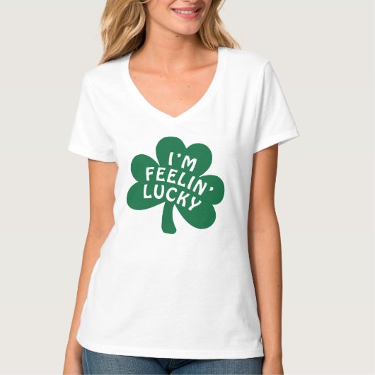 St Patrick der Frau glücklichen der Zahl-13 Shirt (Vorderseite)
