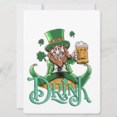 ST PATRICK DESIGN FEIERTAGSKARTE (Vorderseite)