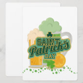 ST PATRICK DESIGN FEIERTAGSKARTE (Vorne/Hinten)