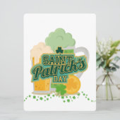 ST PATRICK DESIGN FEIERTAGSKARTE (Stehend Vorderseite)