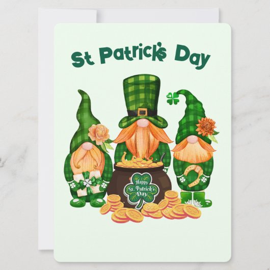 ST PATRICK DESIGN FEIERTAGSKARTE (Vorderseite)