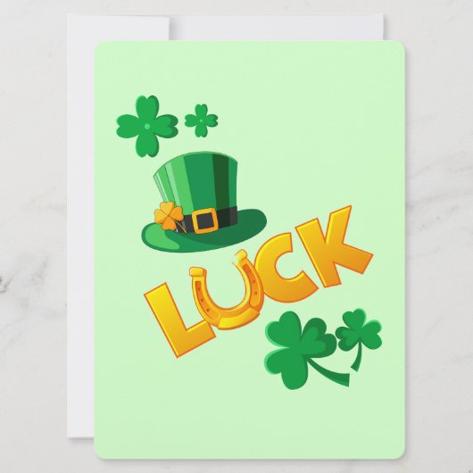 ST PATRICK DESIGN FEIERTAGSKARTE (Vorderseite)