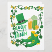 ST PATRICK DESIGN FEIERTAGSKARTE (Vorne/Hinten)