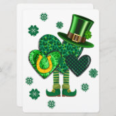 ST PATRICK DESIGN FEIERTAGSKARTE (Vorne/Hinten)