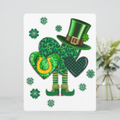 ST PATRICK DESIGN FEIERTAGSKARTE (Stehend Vorderseite)