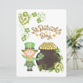 ST PATRICK DESIGN FEIERTAGSKARTE (Stehend Vorderseite)