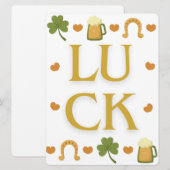 ST PATRICK DESIGN FEIERTAGSKARTE (Vorne/Hinten)