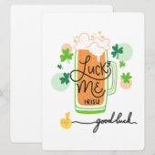 ST PATRICK DESIGN FEIERTAGSKARTE (Vorne/Hinten)