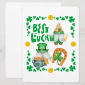 ST PATRICK DESIGN FEIERTAGSKARTE (Vorne/Hinten)