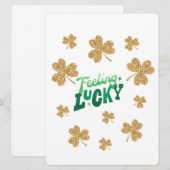 ST PATRICK DESIGN FEIERTAGSKARTE (Vorne/Hinten)