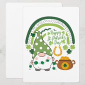 ST PATRICK DESIGN FEIERTAGSKARTE (Vorne/Hinten)