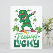 ST PATRICK DESIGN FEIERTAGSKARTE (Stehend Vorderseite)