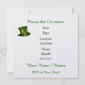 St. Patrick Einladung (Rückseite)