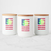 St Patrick Flag Irish Kleeblatt American Flag Flag Lebensmitteletikett (Flaschen)