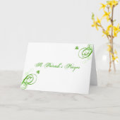 St Patrick Gebets-Karte Karte (Gelbe Blume)