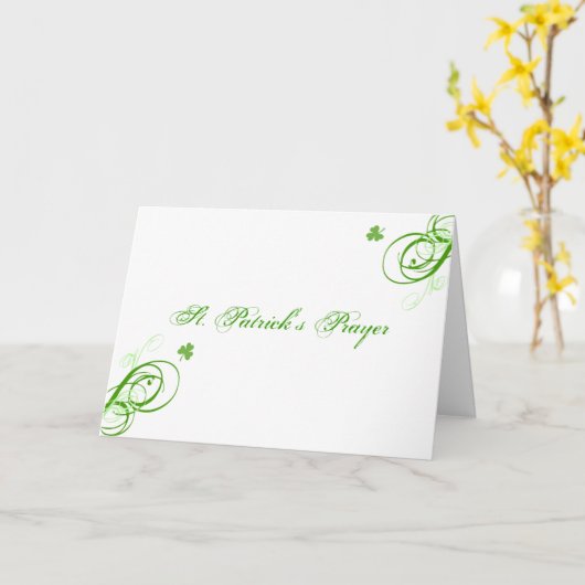 St Patrick Gebets-Karte Karte (Gelbe Blume)
