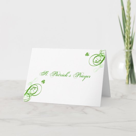 St Patrick Gebets-Karte Karte (Vorderseite)
