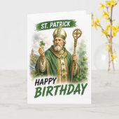 St. Patrick Geburtstagskarte Karte (Gelbe Blume)