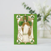 St. Patrick gefallen Postkarte (Stehend Vorderseite)