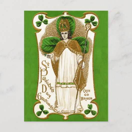 St. Patrick gefallen Postkarte (Vorderseite)