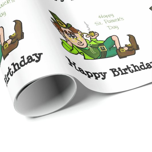 St Patrick Geschenkpapier (Rolleneckpunkt)