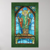 St. Patrick gestains Glasreproduction Poster (Vorne)
