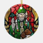 St. Patrick, Glass-Image, irisches Ornament (Vorne)