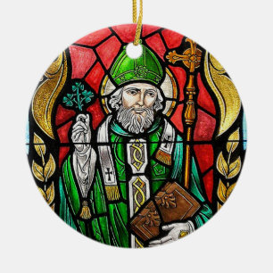 St. Patrick, Glass-Image, irisches Ornament