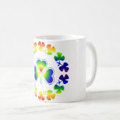 St Patrick glückliche Kleeblätter Tagesder Kaffeetasse (VorderseiteRechts)