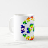 St Patrick glückliche Kleeblätter Tagesder Kaffeetasse (Vorderseite Links)