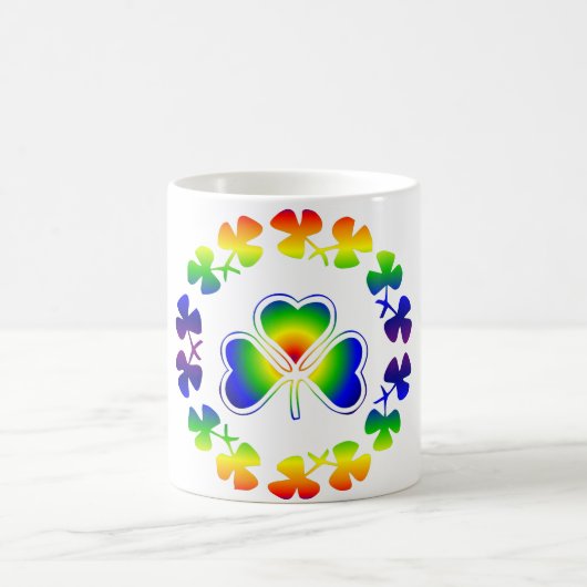 St Patrick glückliche Kleeblätter Tagesder Kaffeetasse (Mittel)