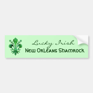 St Patrick glückliche Lilie Autoaufkleber