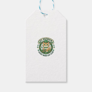 St. Patrick Glücklicher Irischer Katze Süße Katze Geschenkanhänger