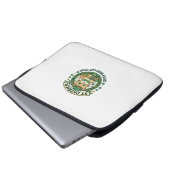 St. Patrick Glücklicher Irischer Katze Süße Katze Laptopschutzhülle (Vorne Knopf)