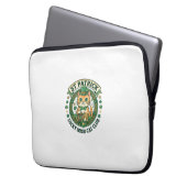 St. Patrick Glücklicher Irischer Katze Süße Katze Laptopschutzhülle (Vorderseite Links)