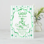 ST Patrick Glücklicher Junggesellinnenabschied Einladung (Stehend Vorderseite)