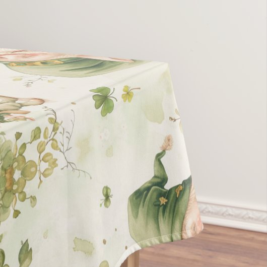 St Patrick Gnome Irish Coffee Pattern Tischdecke (Beispiel)
