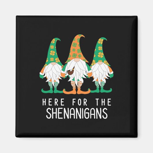 St Patrick Gnome Irish Day Shenanigan Leprechaun S Magnet (Vorne)