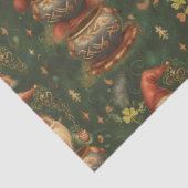 St. Patrick Gnome Magic Cauldron Forest Seidenpapier (Ausschnitt)