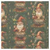 St. Patrick Gnome Pot of Gold 2 Stoff (Nahaufnahme)