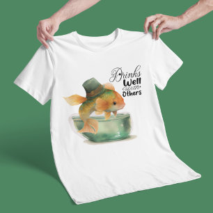 St Patrick Goldfish Trinken gut mit anderen T-Shirt