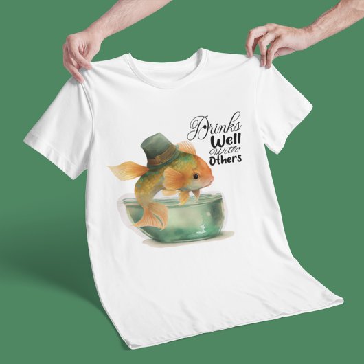 St Patrick Goldfish Trinken gut mit anderen T-Shirt