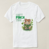 St Patrick Hamster Fun kann diese Typografie nicht T-Shirt (Design vorne)
