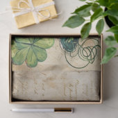 St. Patrick Hat Coffee Ephemera Collage Seidenpapier (Geschenk)