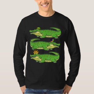 St Patrick Hat Crown Alligator Zootiere Teiche C T-Shirt